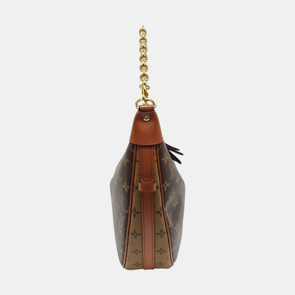LOOP HOBO Monogram Coated Canvas Brown