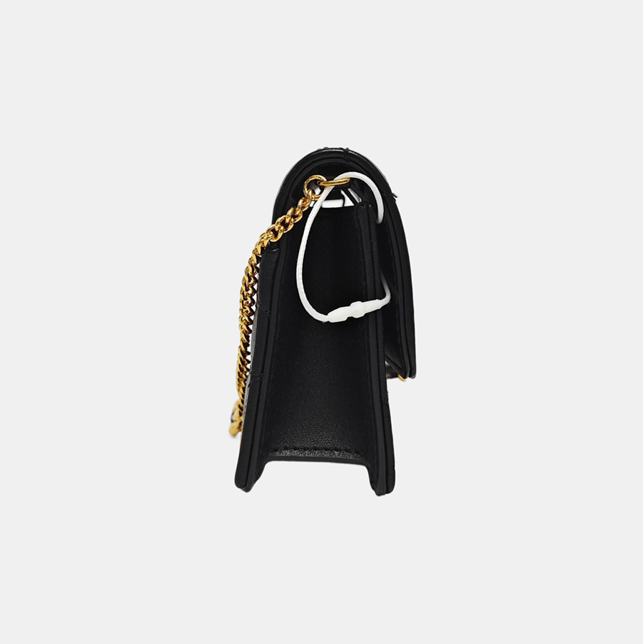 Miss Caro Quilted Lambskin Black