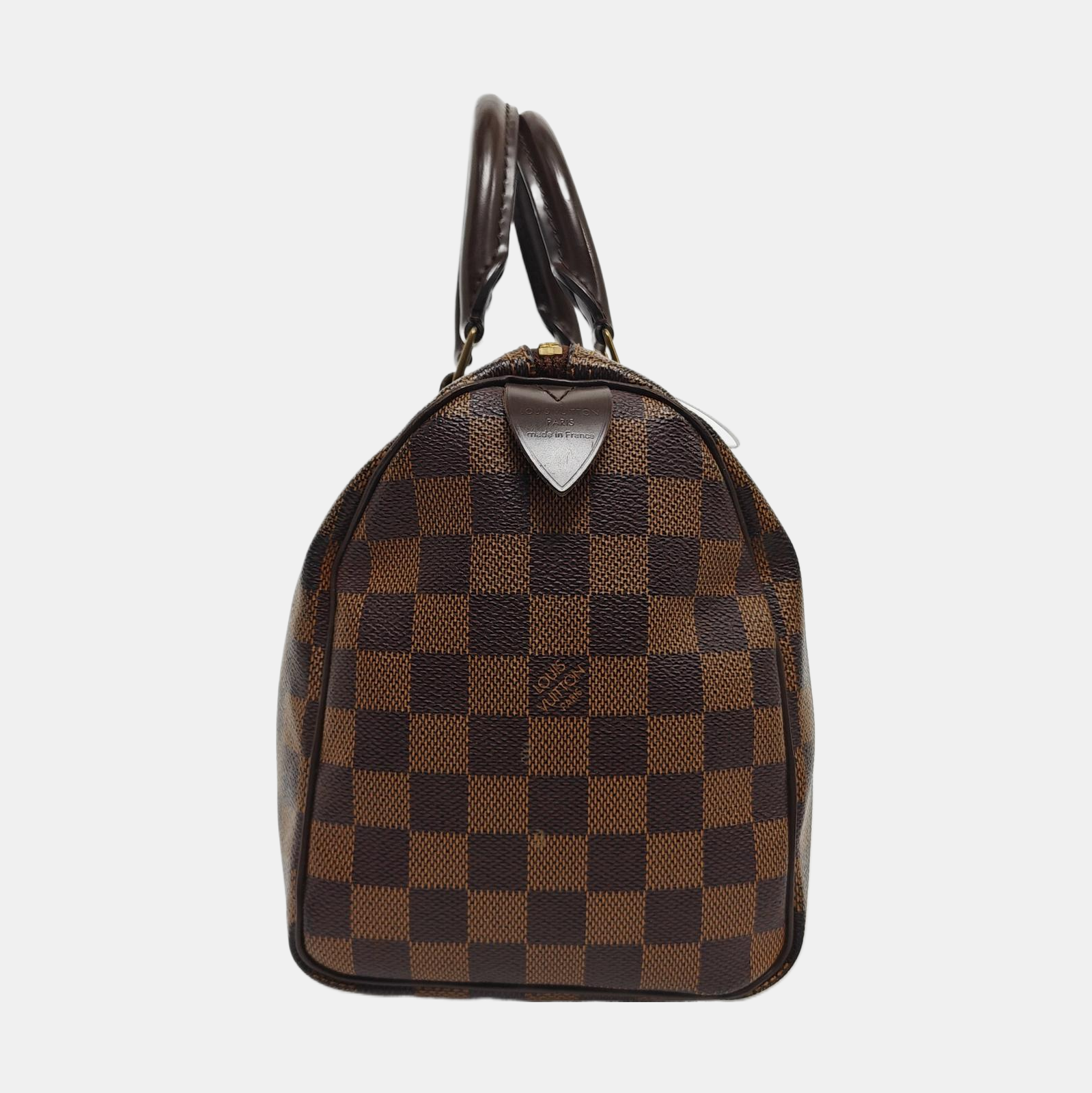SPEEDY 25 Damier Ebene Coated Canvas Brown