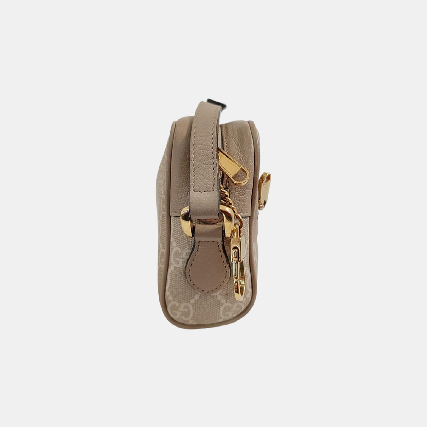 Authenticated pre-owned  Ophidia Mini Monogram Coated Canvas Beige - Shoulder Bag at Looply