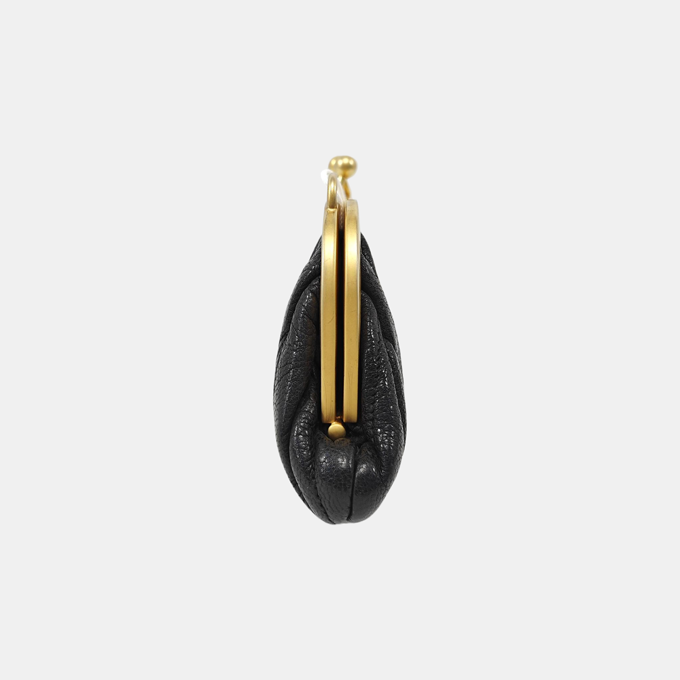 Quilted Calfskin Shoulder Bag Black