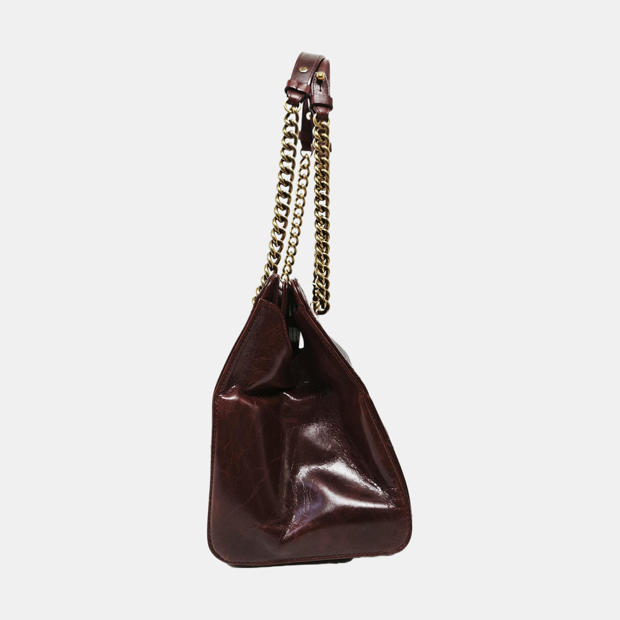 Quilted Calfskin Tote Bag Red