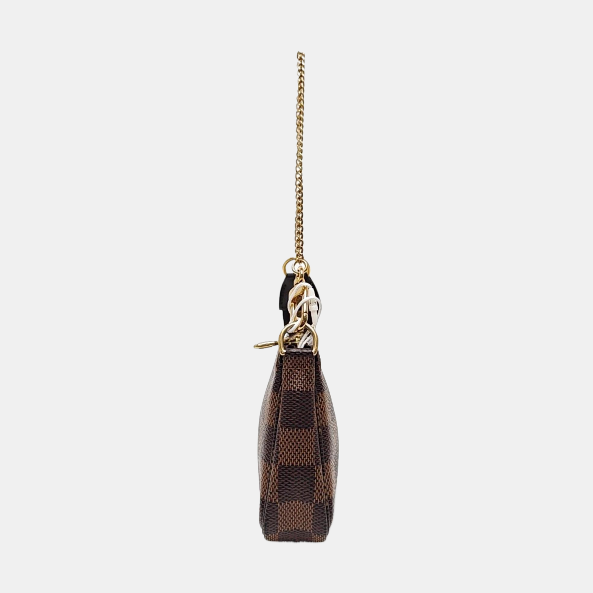ACCESSOIRES Mini Damier Ebene Coated Canvas Brown