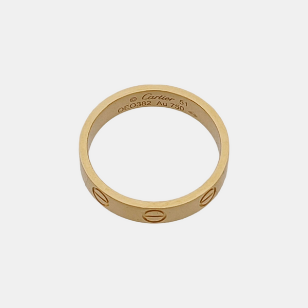 LOVE 18k Gold Ring EU 51