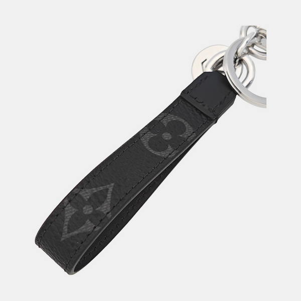 Coated Canvas Bag Charm Black