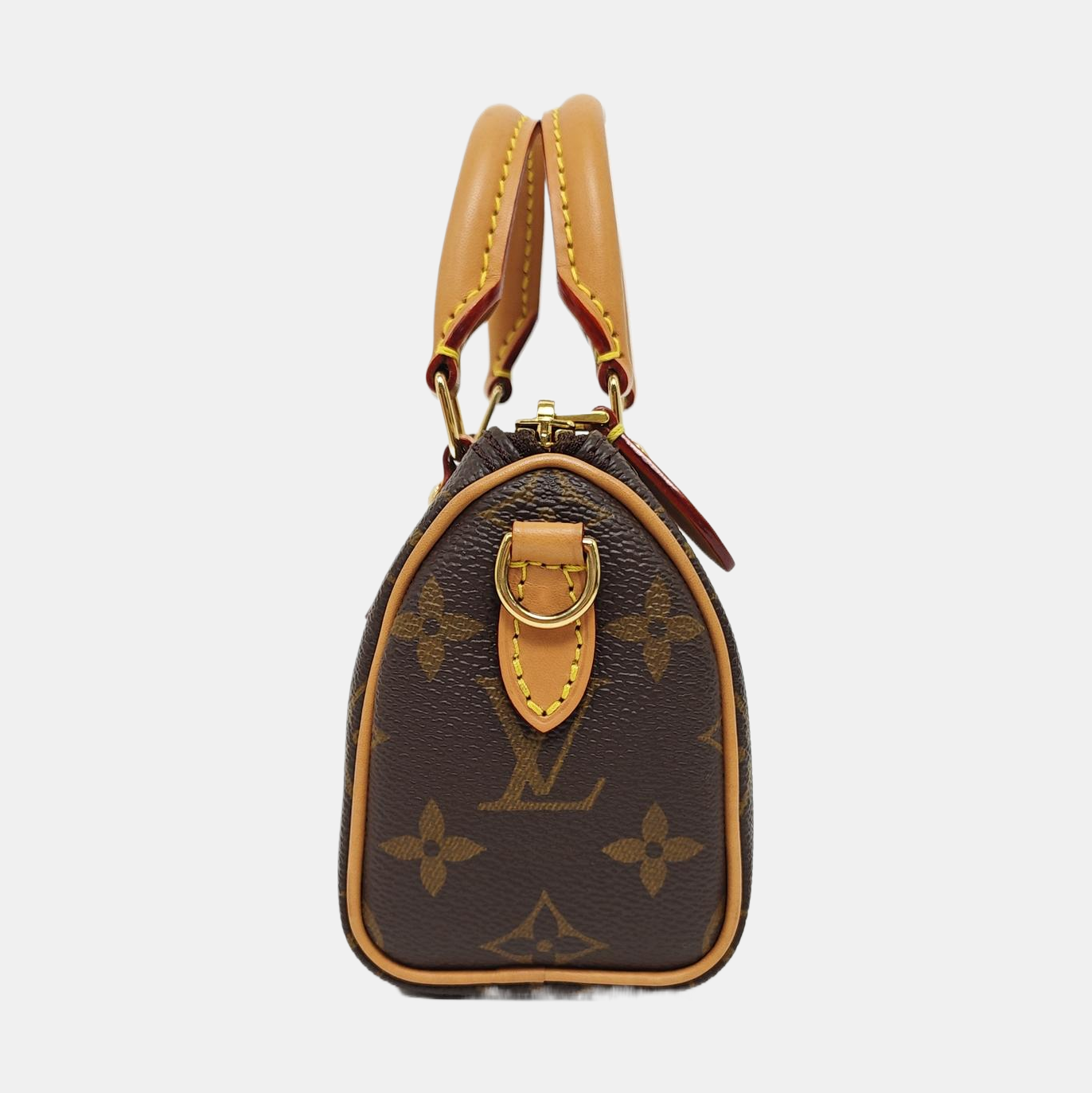 SPEEDY Nano Monogram Coated Canvas Brown