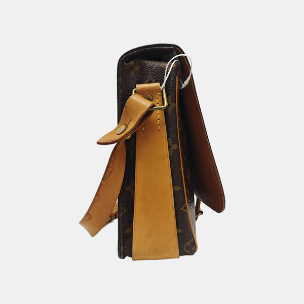 CARTOUCHIERE GM Monogram Coated Canvas Brown