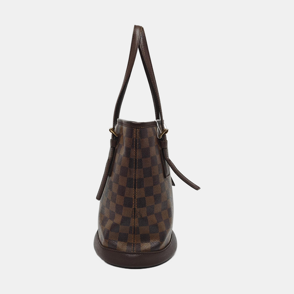 BUCKET PM Damier Ebene Coated Canvas Brown