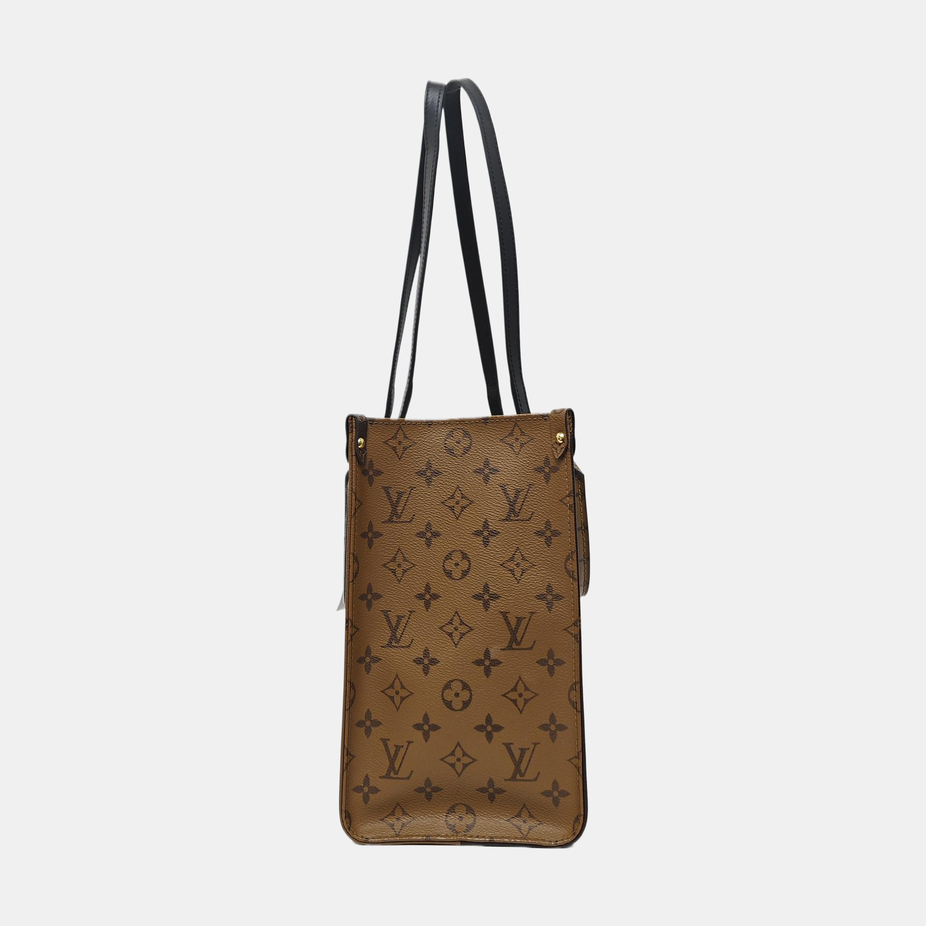 ONTHEGO MM Monogram Coated Canvas Brown