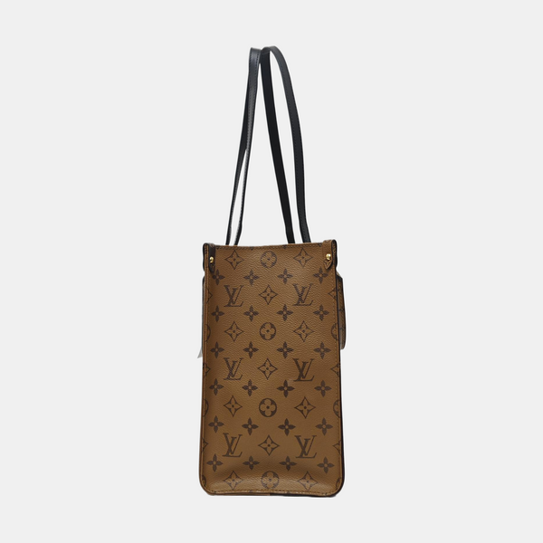 ONTHEGO MM Monogram Coated Canvas Brown