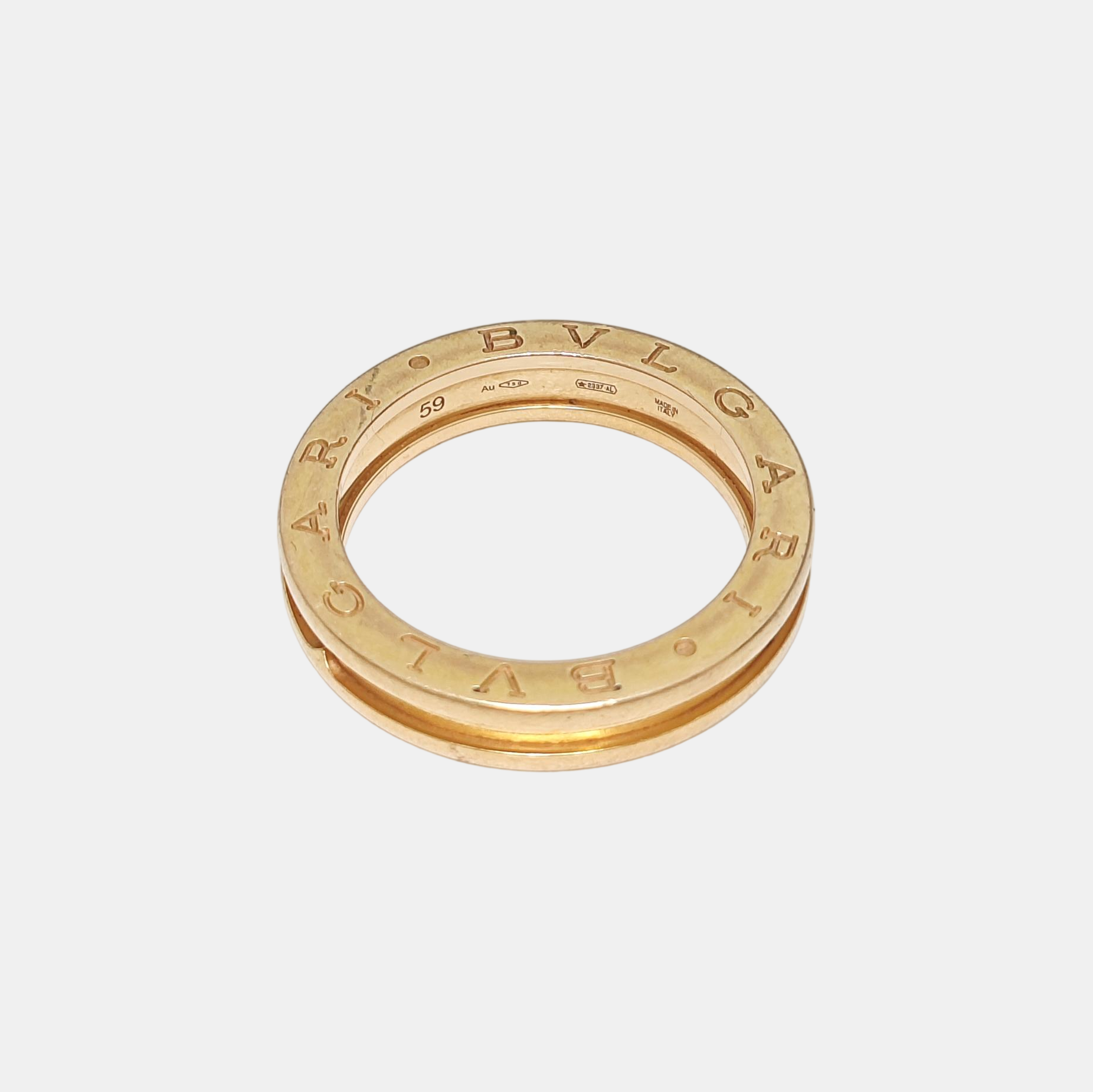 B.ZERO1 18k Rose Gold Ring EU 59