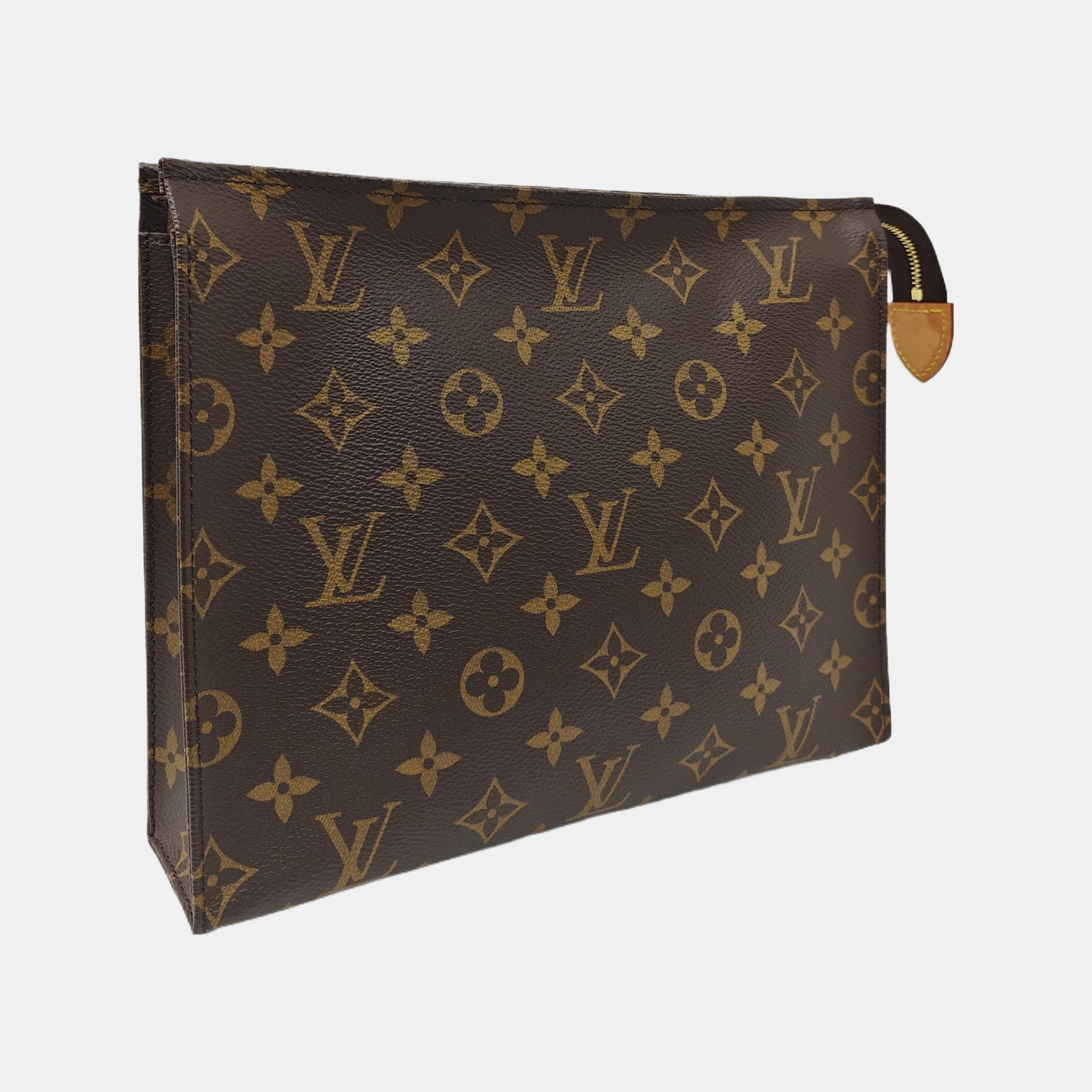 TOILET POCKET 26 Monogram Coated Canvas Brown