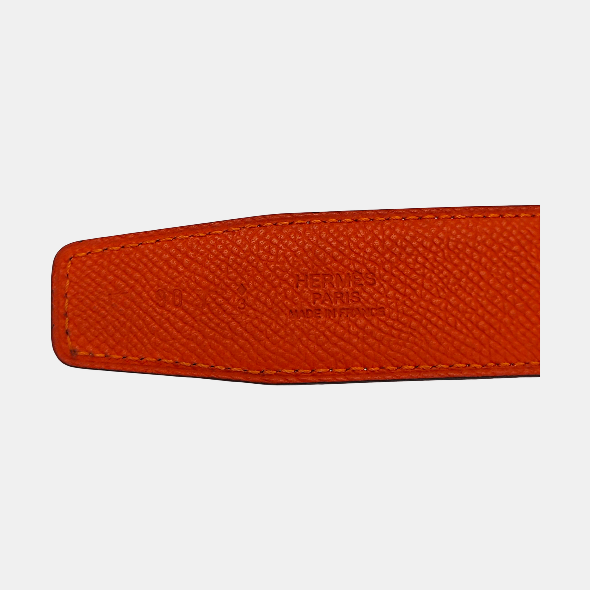 Leather Belt Orange