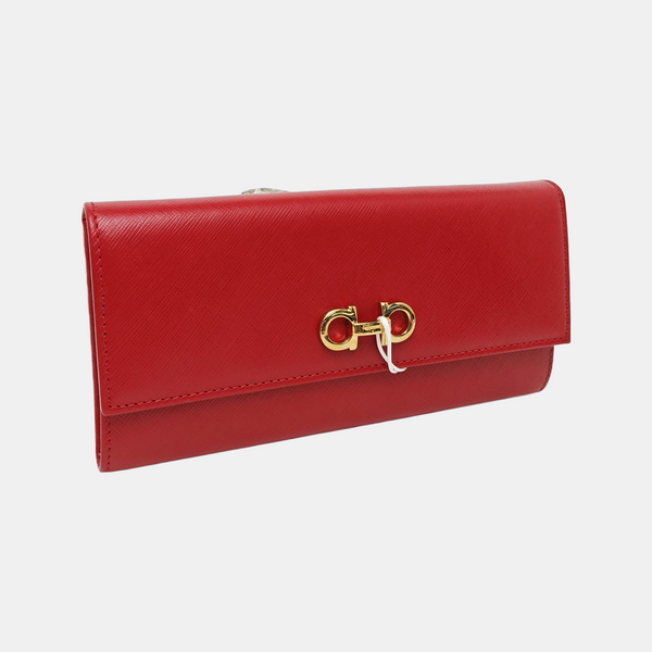 Vara Calfskin Red Wallet