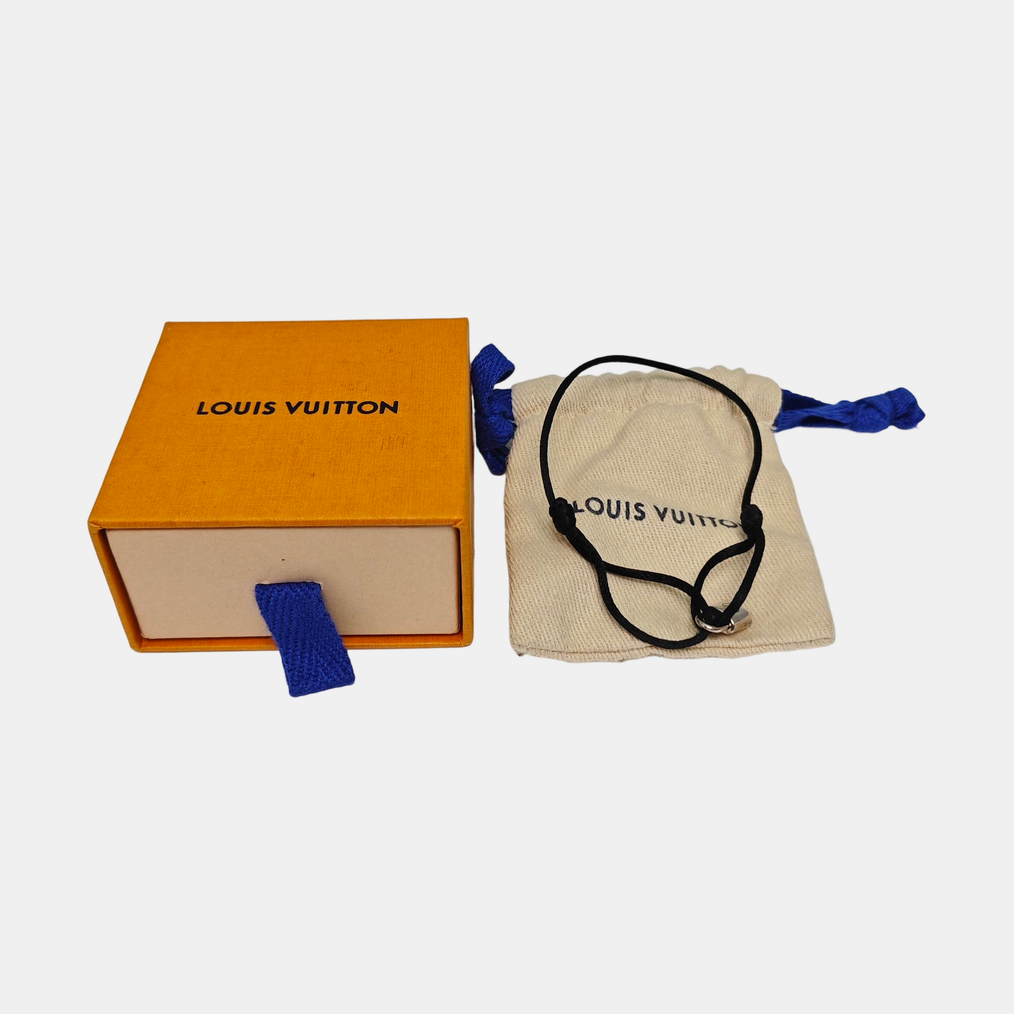 SILVER LOCKIT X VIRGIL ABLOH Fabric Black Bracelet