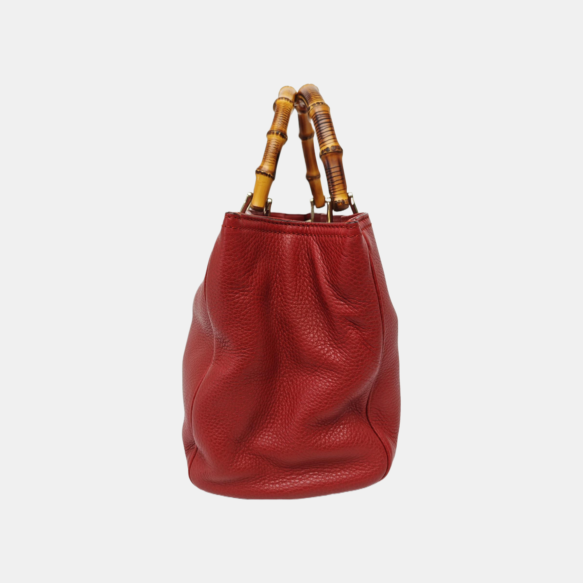 Bamboo 1947 Medium Calfskin Red