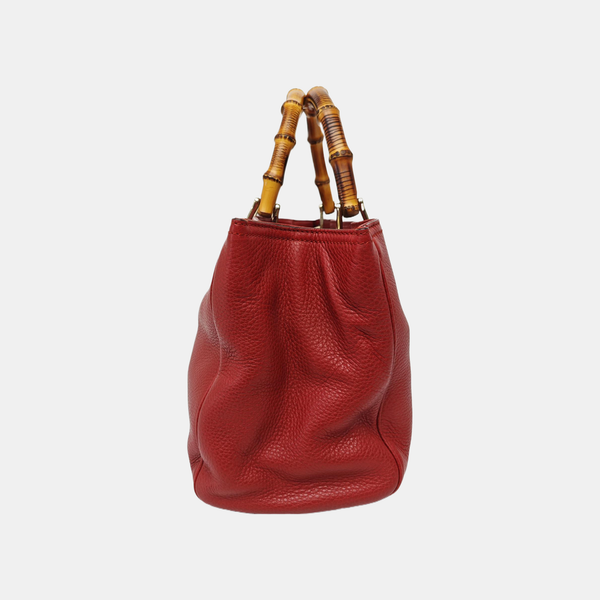 Bamboo 1947 Medium Calfskin Red