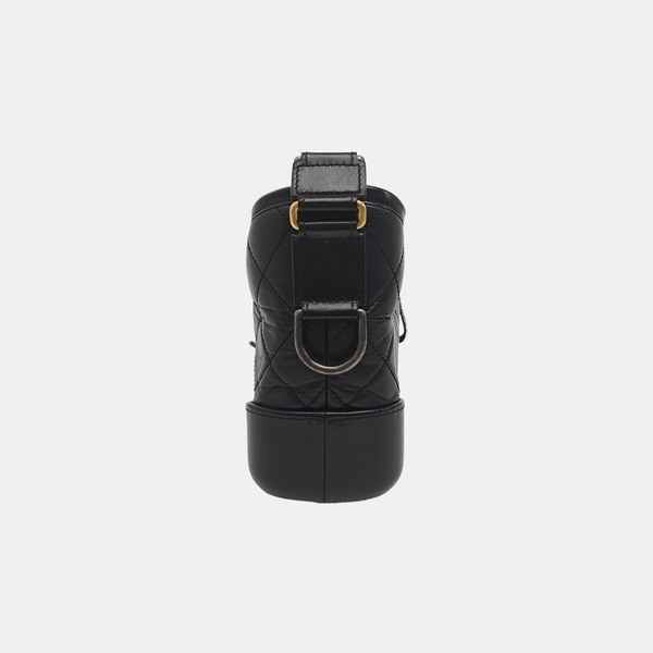 GABRIELLE Small Quilted Calfskin Black