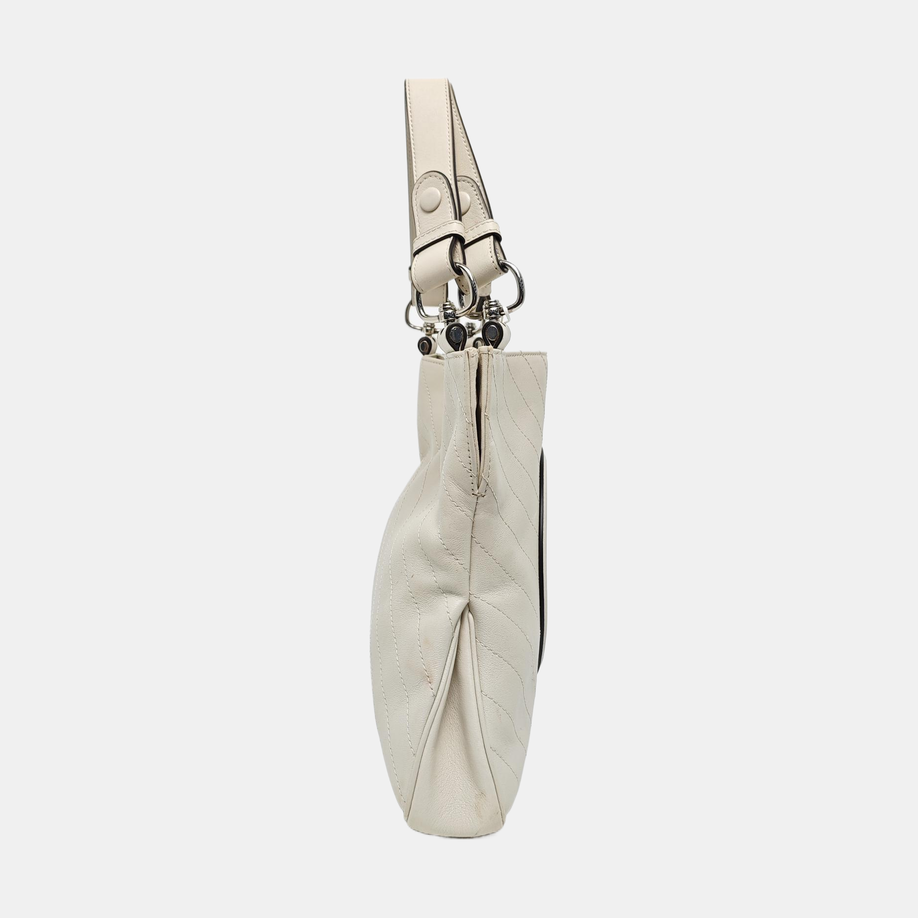 Quilted Calfskin White