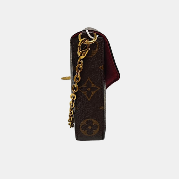 FÉLICIE Monogram Coated Canvas Brown