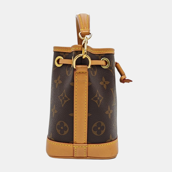 NOÉ Nano Monogram Coated Canvas Brown