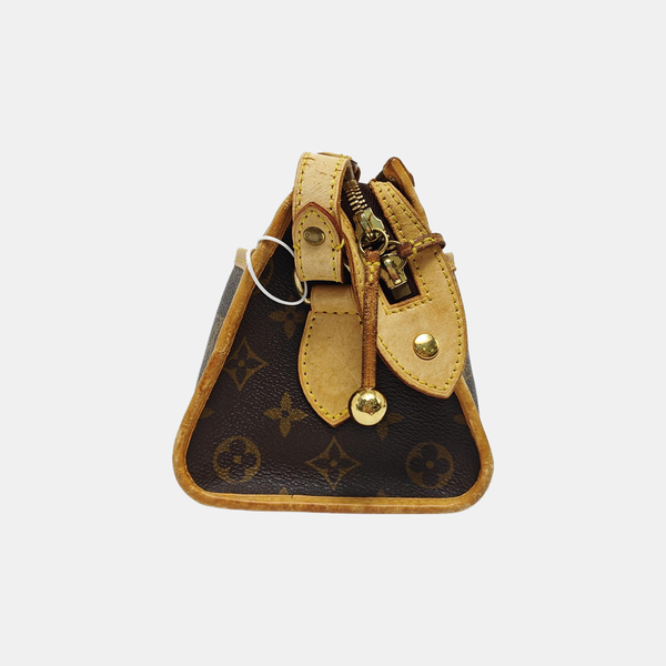 POPINCOURT Monogram Coated Canvas Brown
