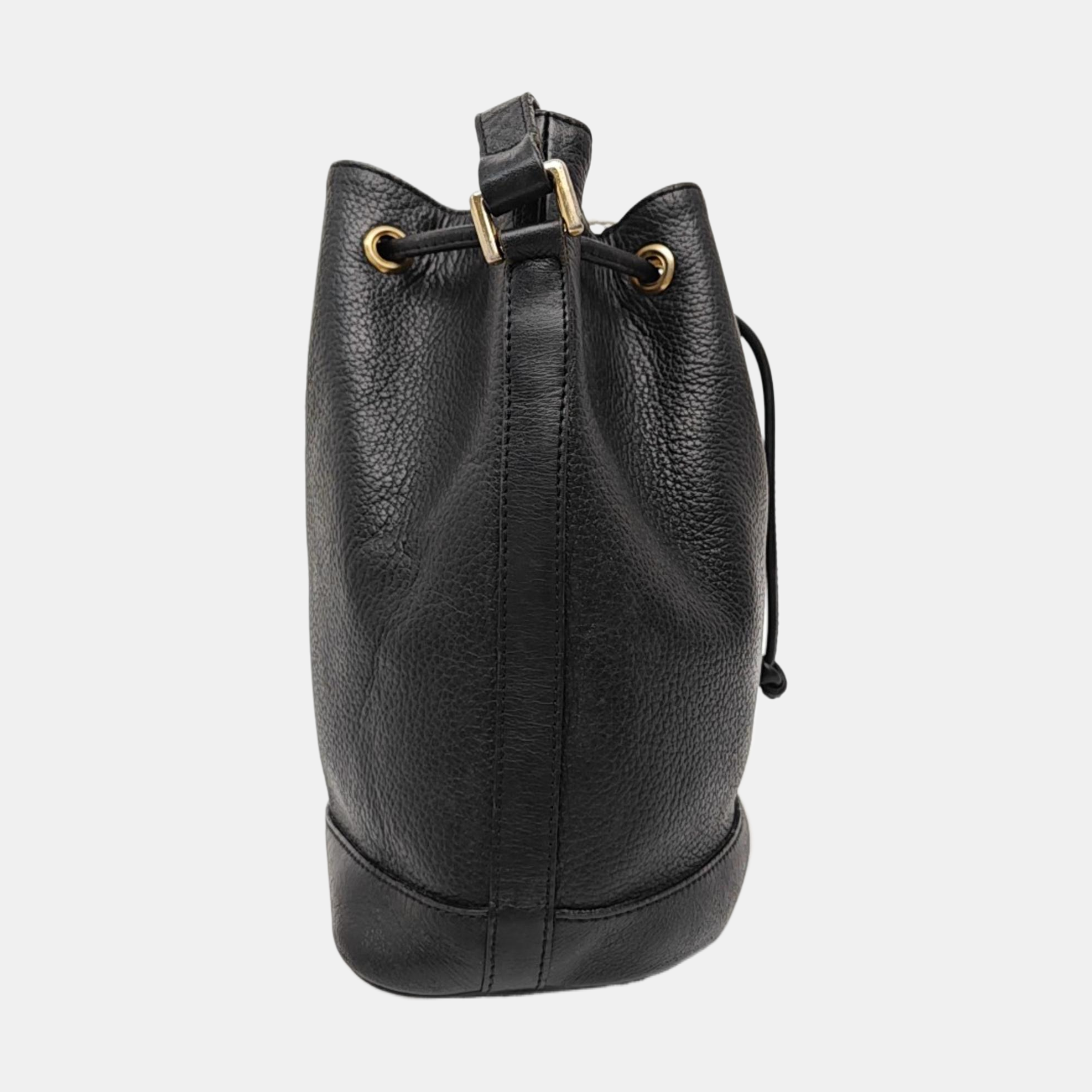 Calfskin Bucket Bag Black