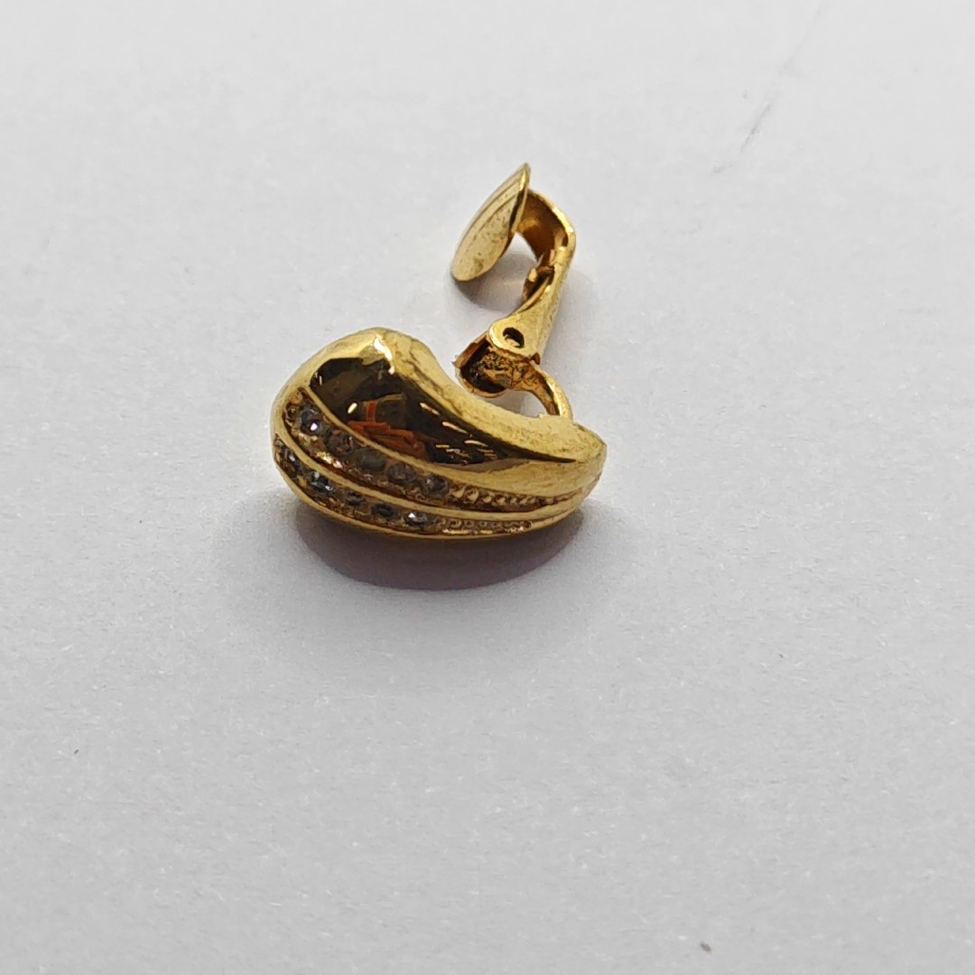 Metal Gold Clip On Earrings