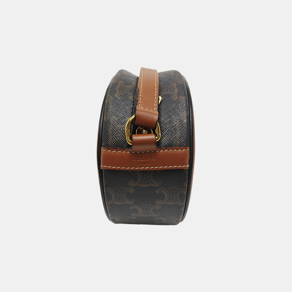 TRIOMPHE Small Coated Canvas Black
