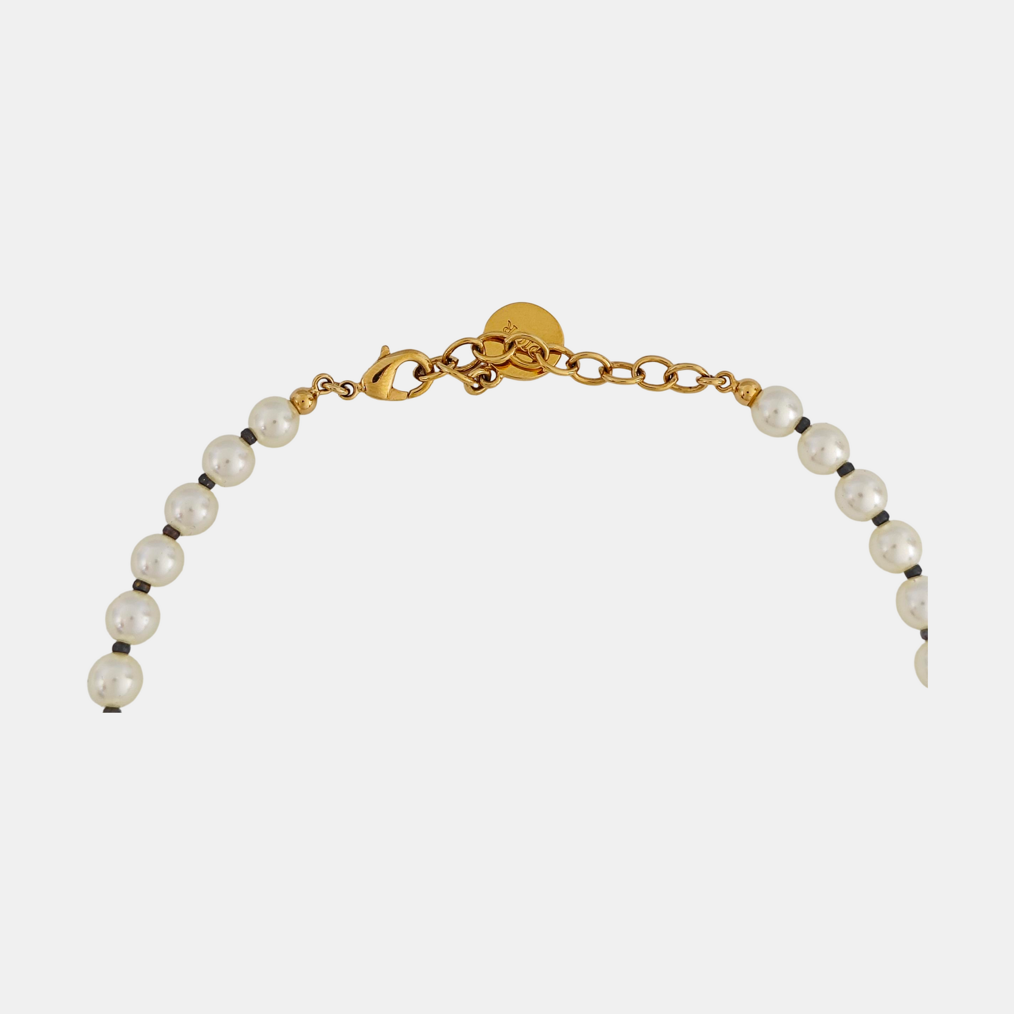 30 Montaigne Metal White Necklace