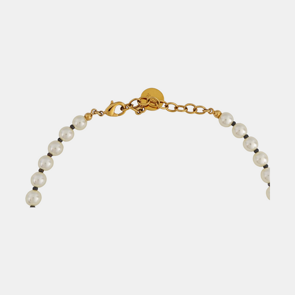 30 Montaigne Metal White Necklace