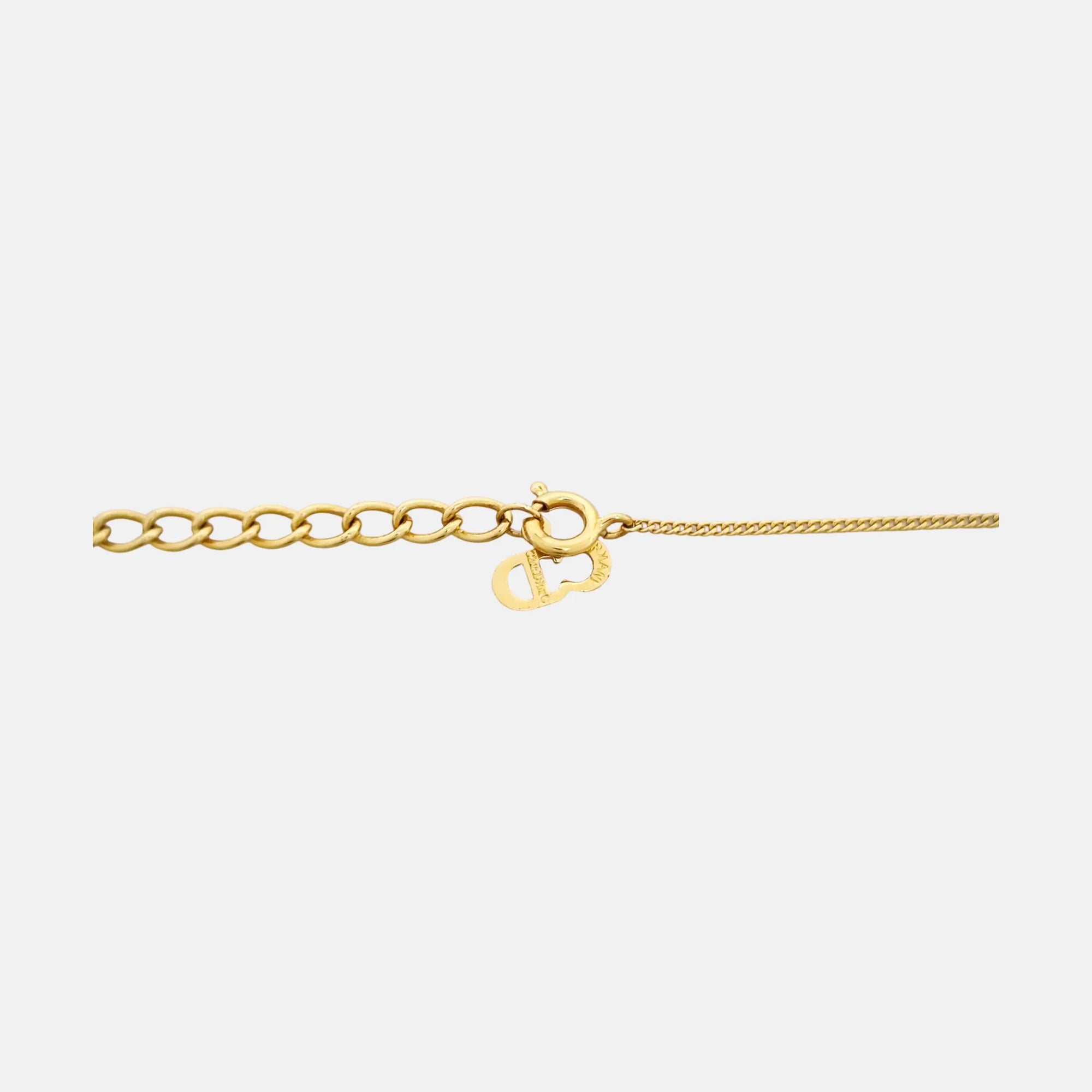 Petit CD Metal Gold Necklace