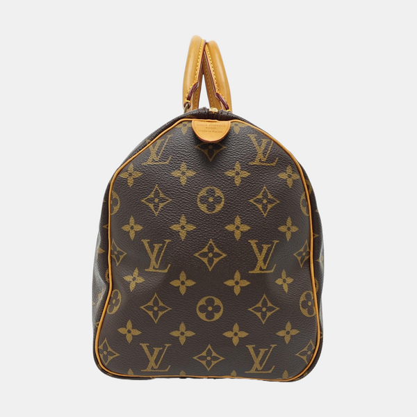 SPEEDY 30 Monogram Coated Canvas Brown