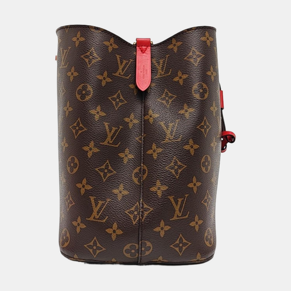 NÉONOÉ MM Lona Revestida Monogram Marrón