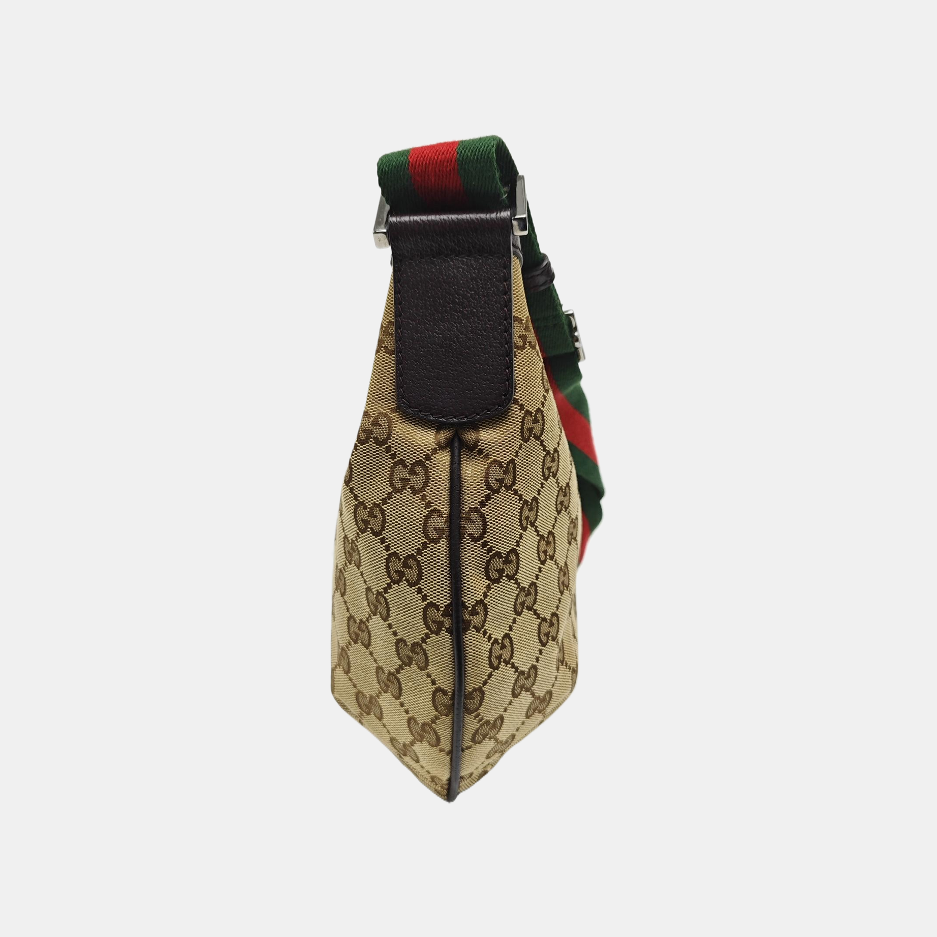 Monogram Canvas Shoulder Bag Brown