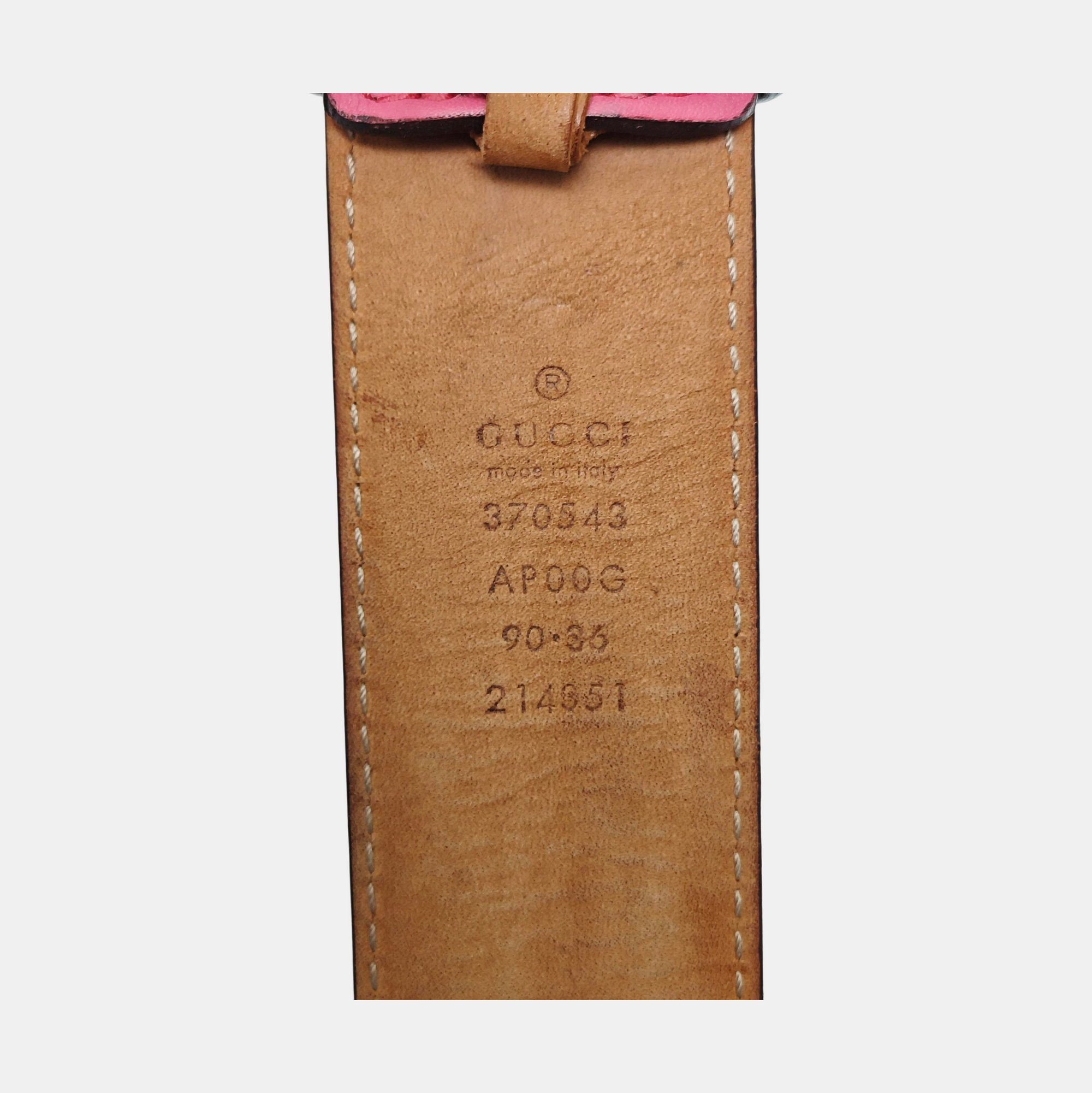 Leather Belt Red