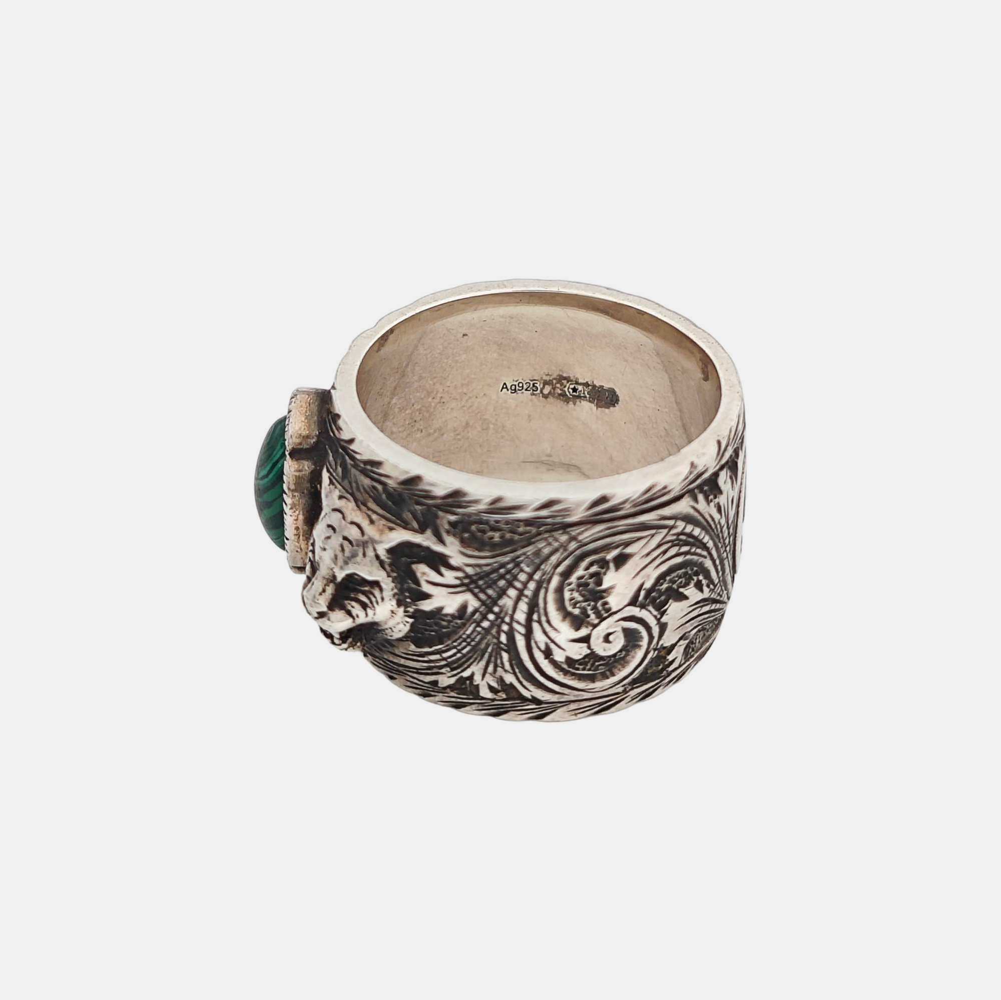 Gucci Garden 925 Sterling Silver Ring EU 60