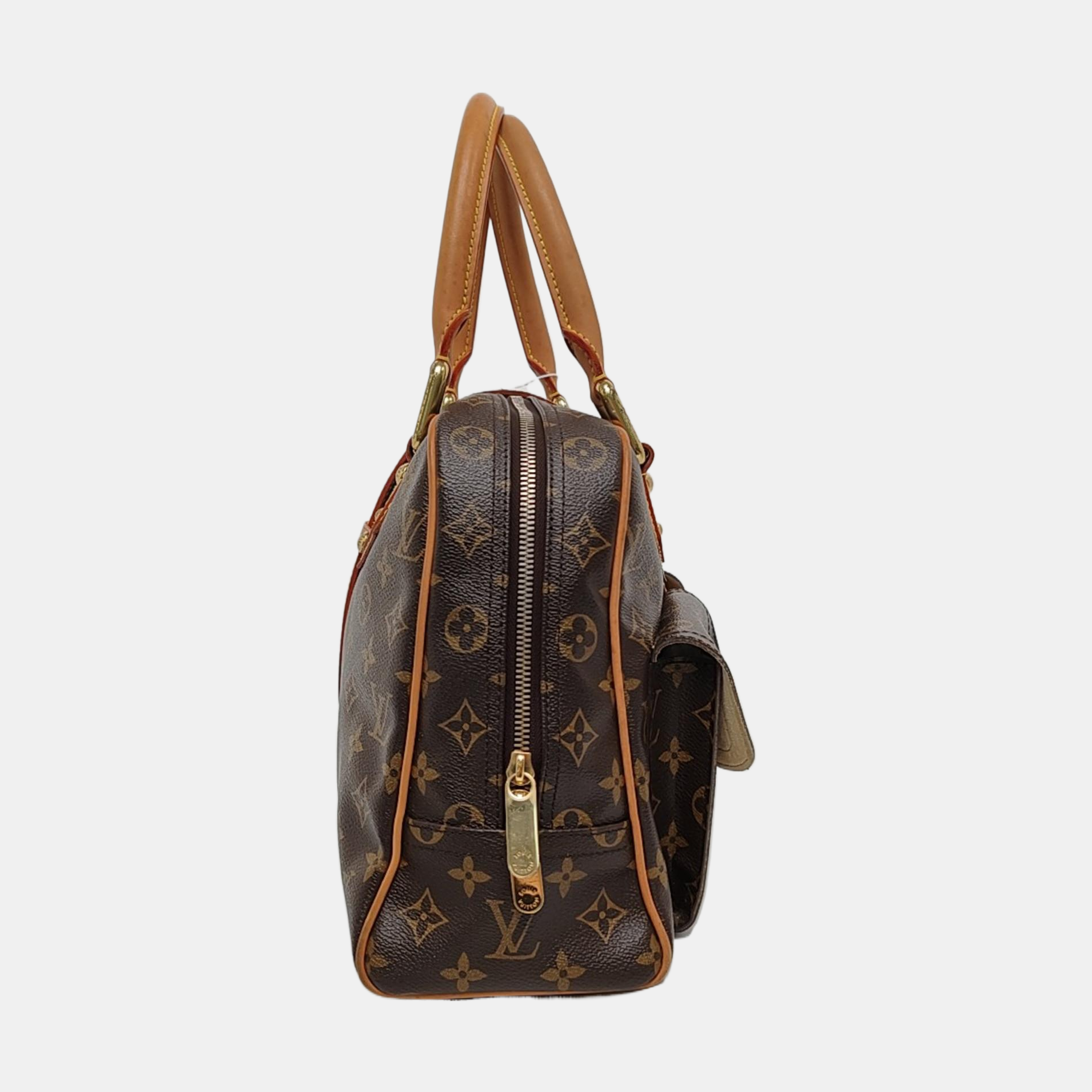 MANHATTAN GM Monogram Coated Canvas Brown