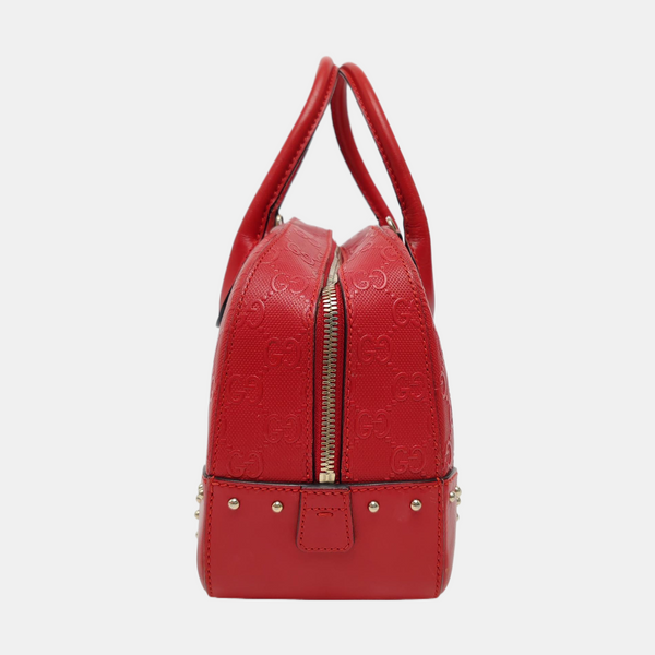 Microguccissima Calfskin Red