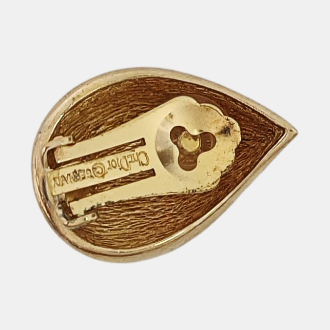 Metal Gold Clip On Earrings