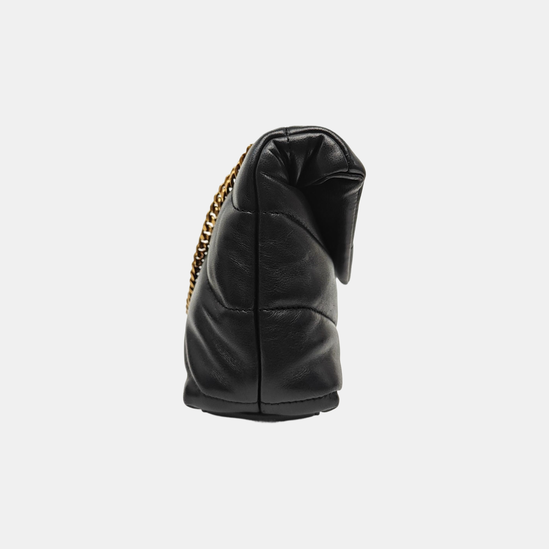 PUFFER TOY Mini Chevron Lambskin Black