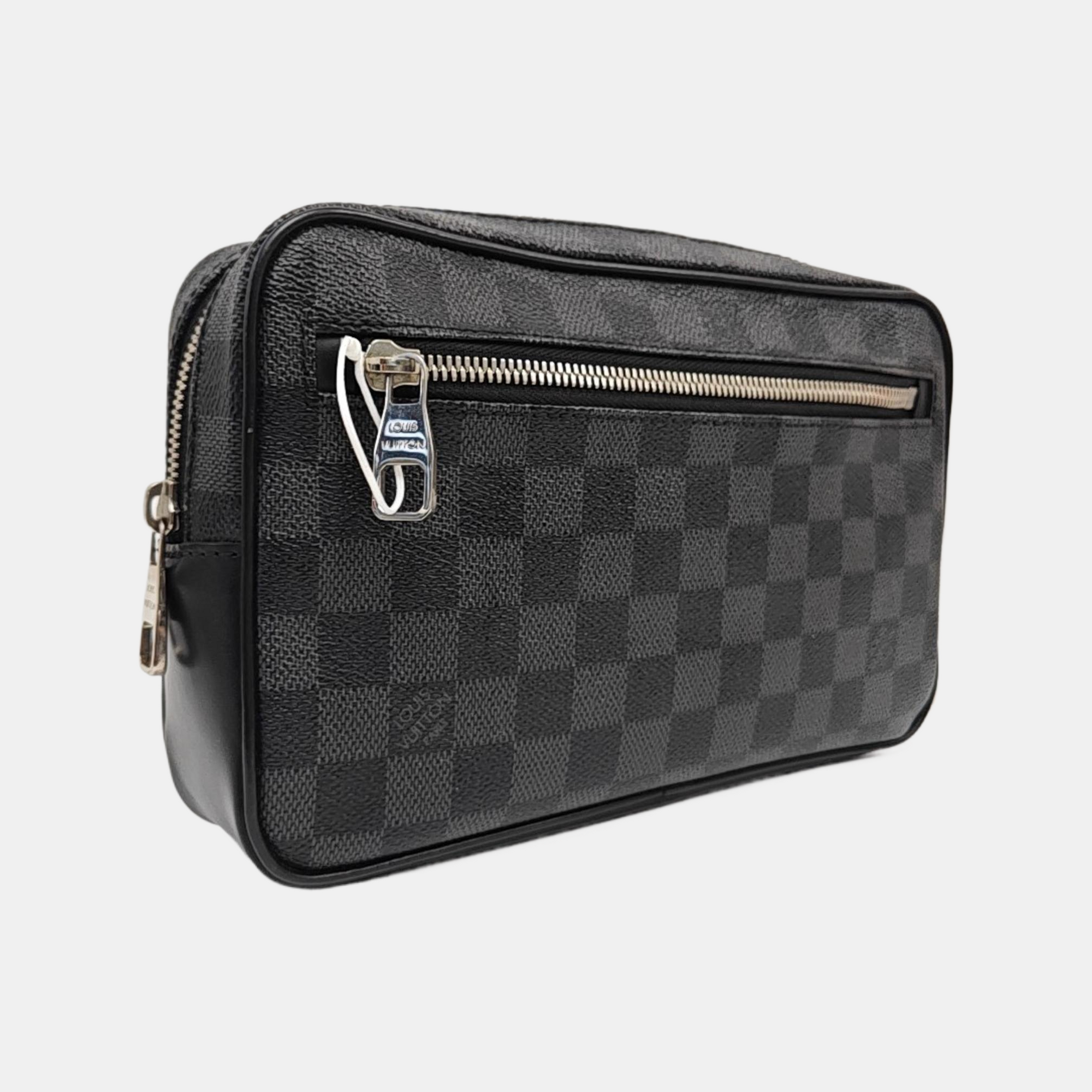 ALPHA Damier Graphite Coated Canvas Gray