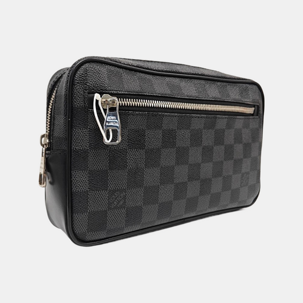 ALPHA Damier Graphite Coated Canvas Gray