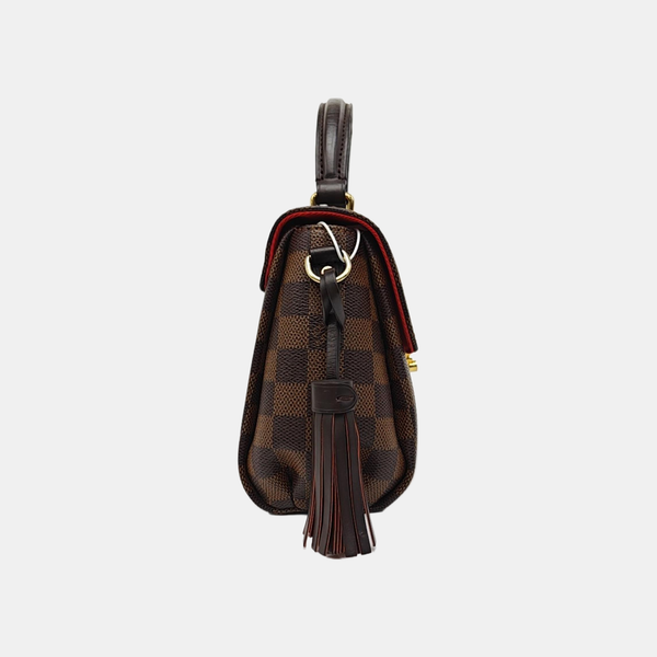 CROISETTE Damier Ebene Coated Canvas Brown