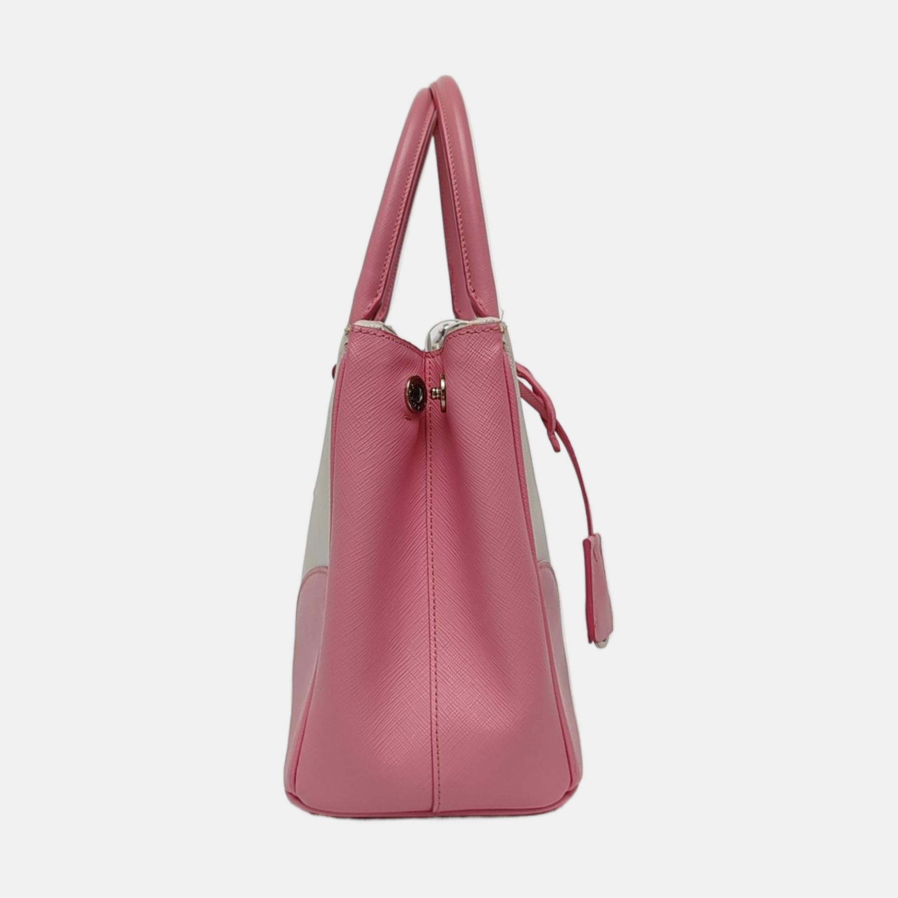Authenticated pre-owned  Galleria Medium Saffiano Calfskin White - Tote Bag at Looply