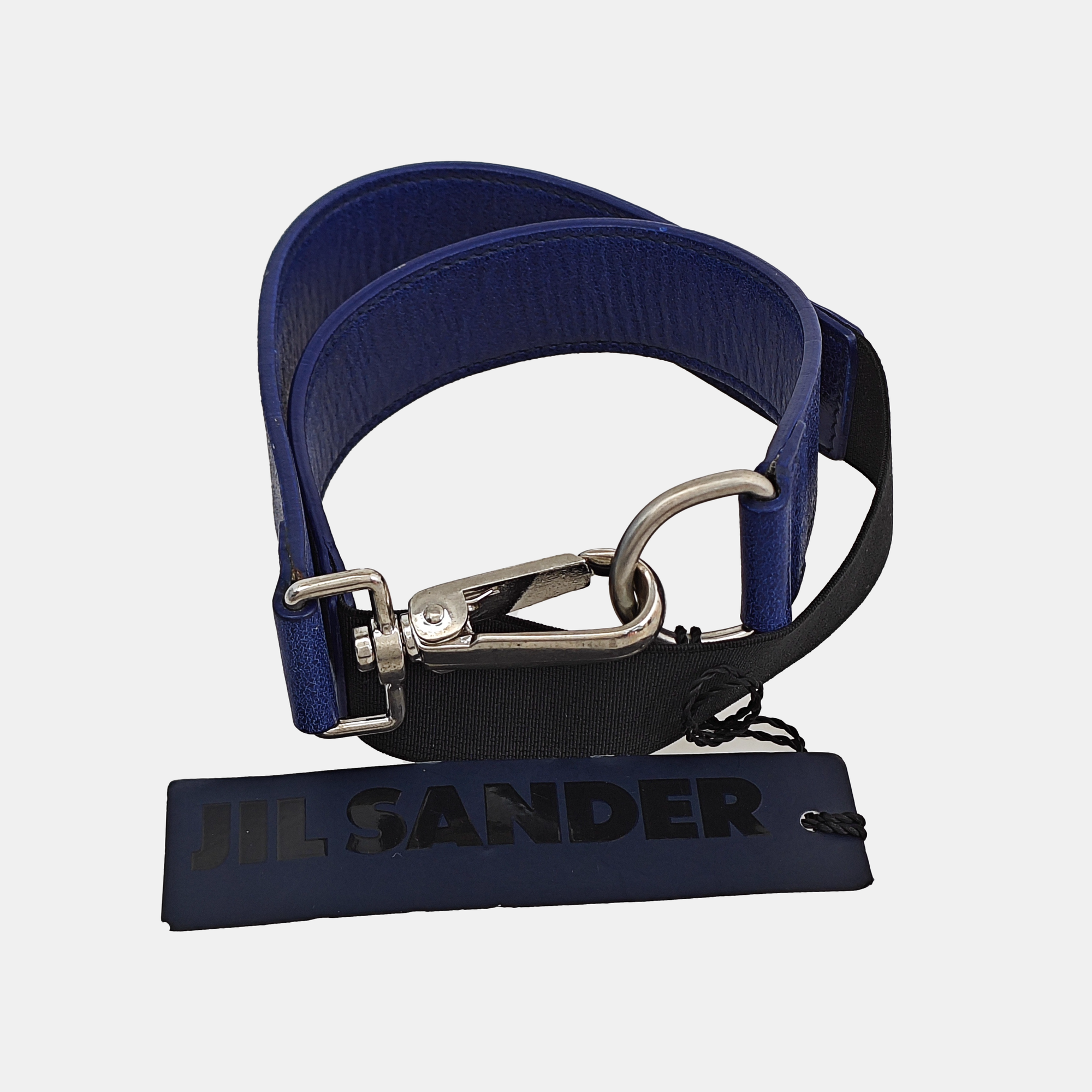 Leather Bag Strap Blue