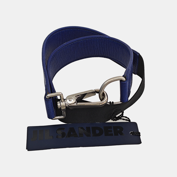 Leather Bag Strap Blue