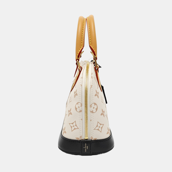 ALMA BB Monogram Coated Canvas White