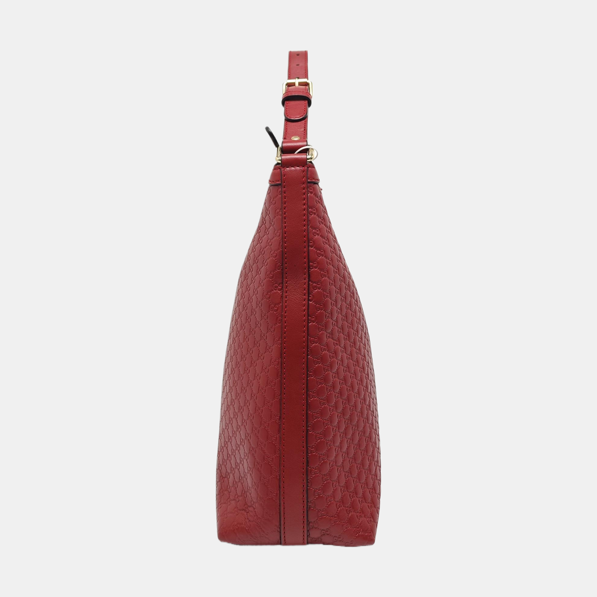 Monogram Calfskin Top Handle Bag Red