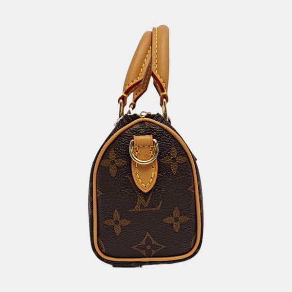 SPEEDY Nano Monogram Coated Canvas Brown